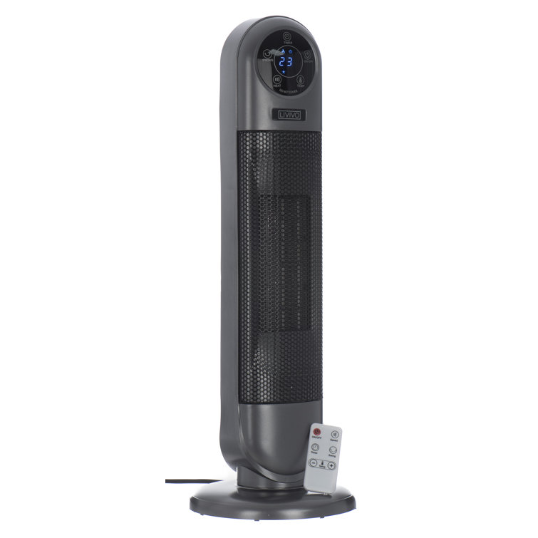 LIVIVO 60Cm Oscillating Tower Fan Heater Wayfair.co.uk